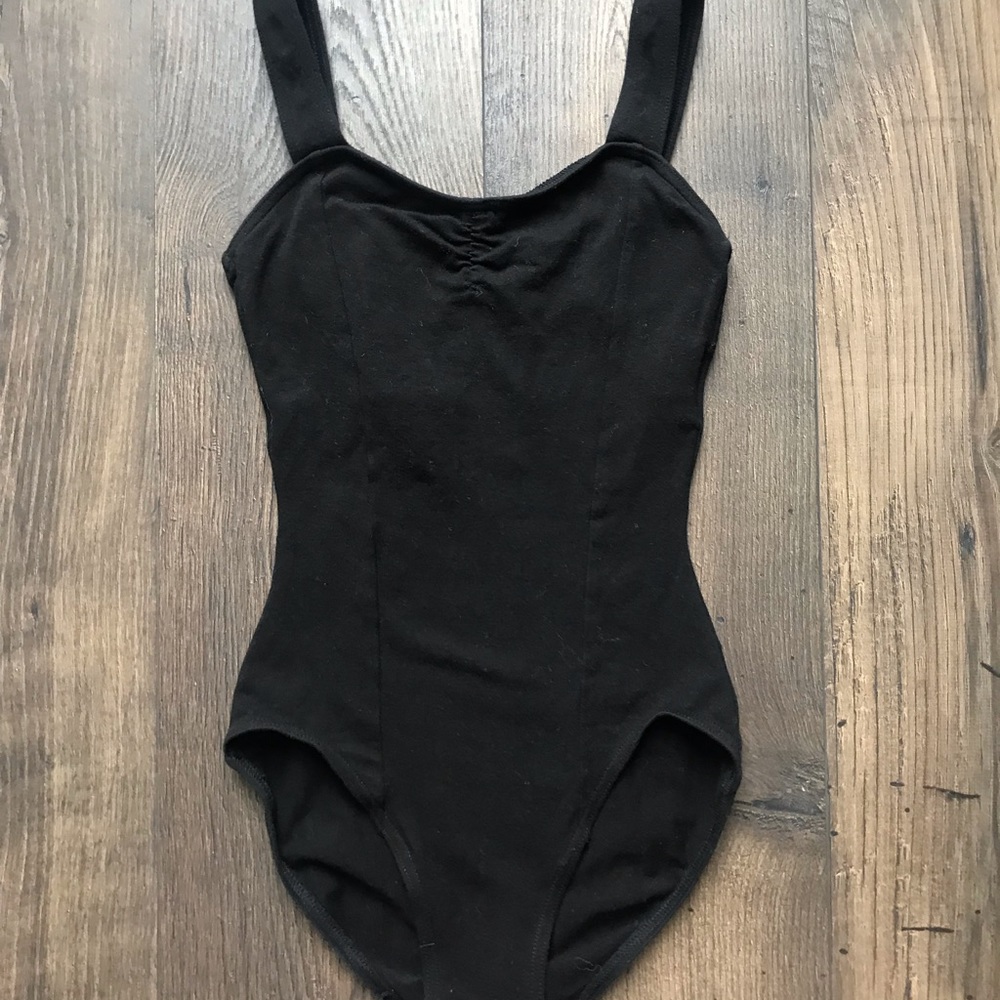 Capezio Black Cotton Leotard